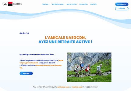 Site sur mesure pour l'amicale du Crédit du Nord